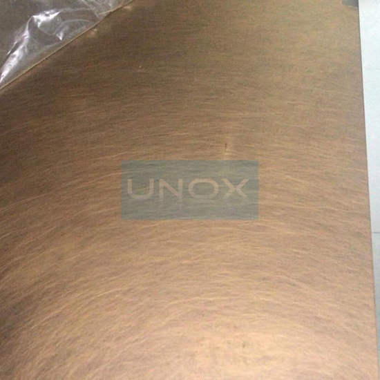 Brass Color Hairline Stainless Steel Sheets
