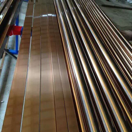 Copper Color Stainless Steel Pipe Tube Profile