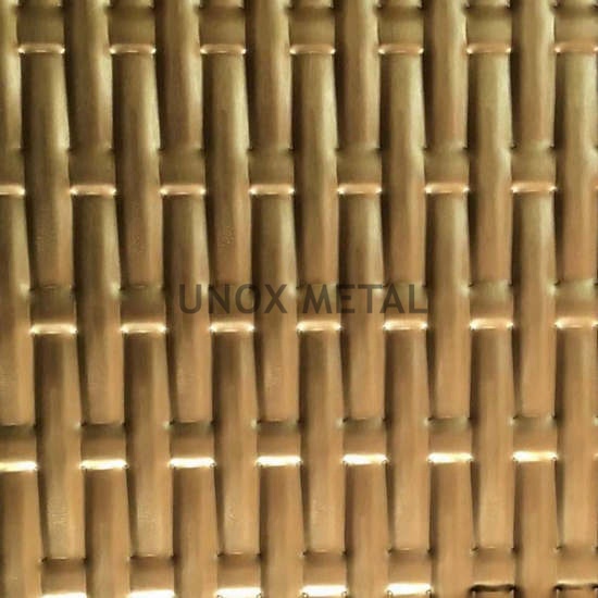 Ti Gold Embossed Stainless Steel Sheet