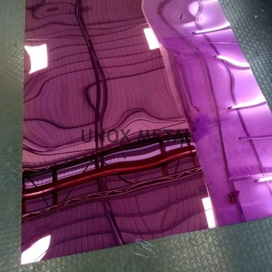 紫罗兰镜面不锈钢板