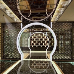 Luxury Hotel Lobby Metal Screen Partition
