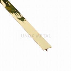 Ti Gold Stainless Steel T Shape Edge Trim