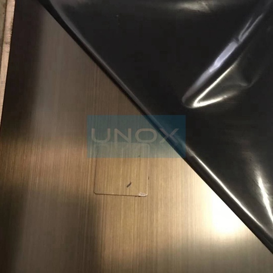 Hairline Bronze Stainless Steel Plate