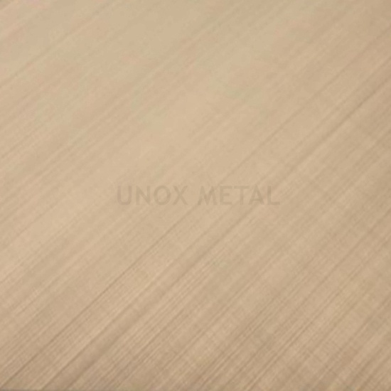 Champagne Gold Cross Hairline Stainless Steel Sheets