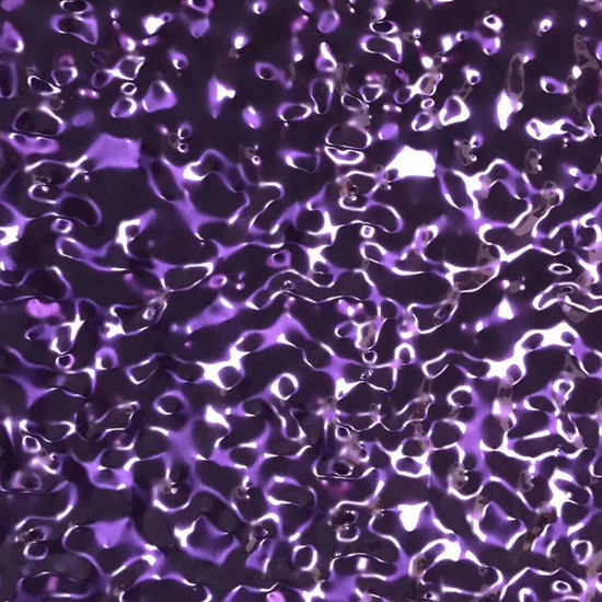 Purple 3D Embossed Stainless Metal Sheets