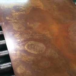 仿铜做旧铁锈效果不锈钢装饰板门板