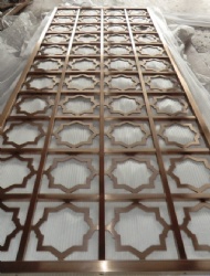 Classic Stainless Steel Laser Cut Screen Partition