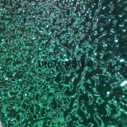 翡翠绿水波纹不锈钢装饰板