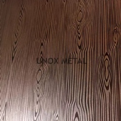 木纹蚀刻镀铜不锈钢板