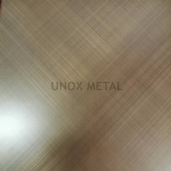 Hairline Copper Color Stainless Steel Sheet