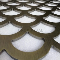 Bronze Decorative Perforated Metal Screen Panels