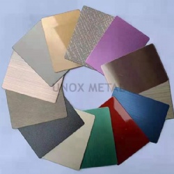 Reflected Gradient Colour Decorative Stainless Steel  Sheet